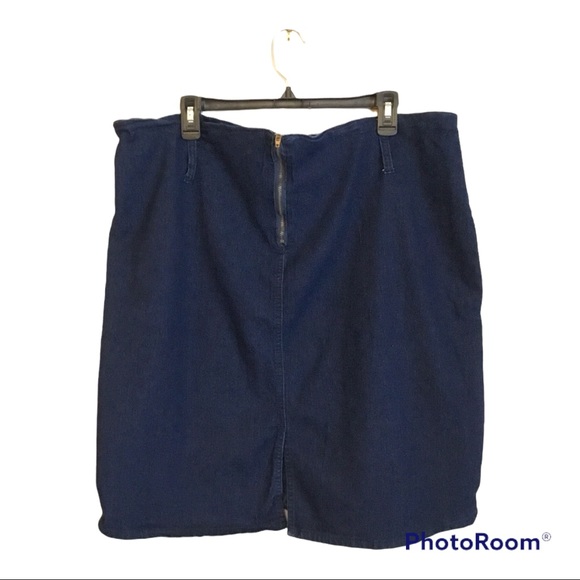 Ko Ko Ailis Blue Denim Skirt Size 22 - Picture 2 of 8